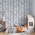 Tapeta Ptaki w Drzewach - White 4.jpg