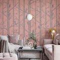 Tapeta Ptaki w Drzewach - Rosegold 5.jpg