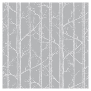 Tapeta Las w Drzewach - Dark Grey