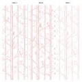 Tapeta Ptaki w Drzewach - White Pink - Wzor.jpg
