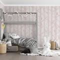 Tapeta Ptaki w Drzewach - White Pink 2.jpg